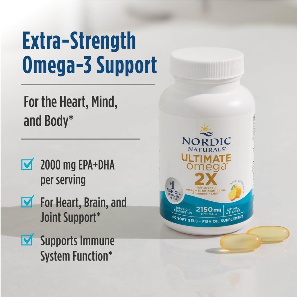 Extra-strength omega-3 support for heart, mind, and body — 2000 mg EPA+DHA